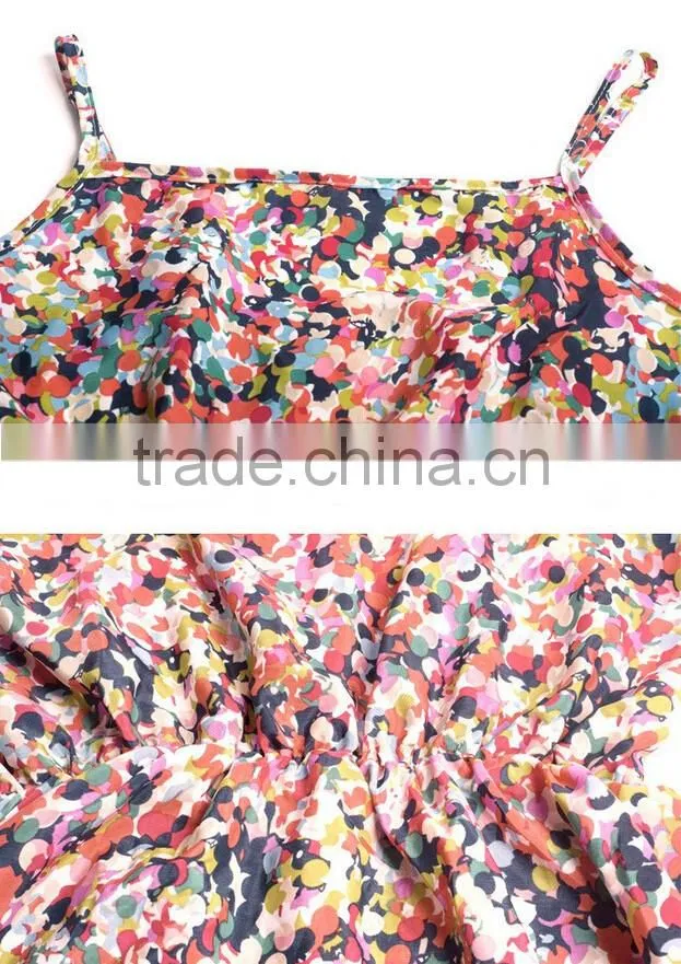 Summer Womens Spaghetti Strap Backless Floral Sundress Ladies Chiffon Beach Sexy Dresses