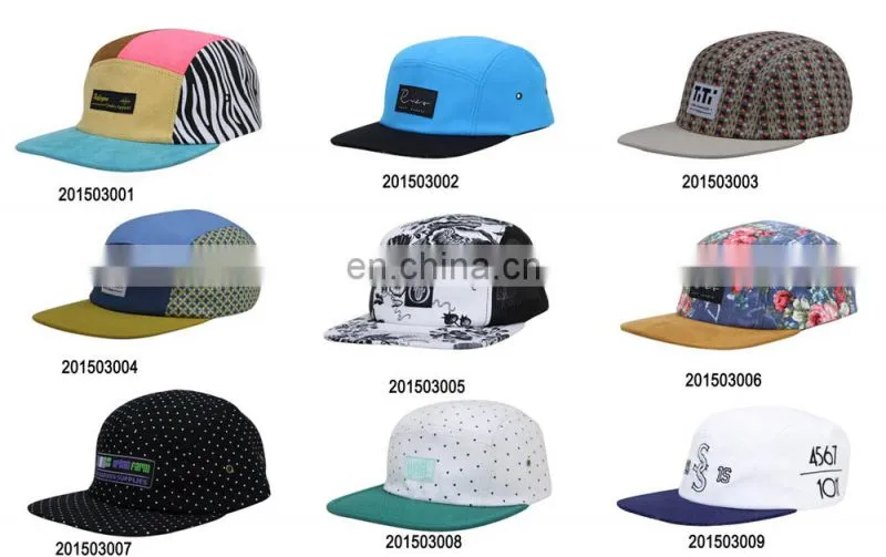 Hign quality print 5 panel hat custom hats manufactures