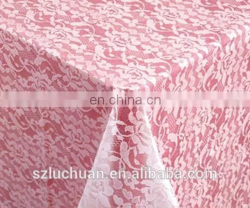 Fashion High Grade Transparent Lace Wedding Table Skirts Decoration