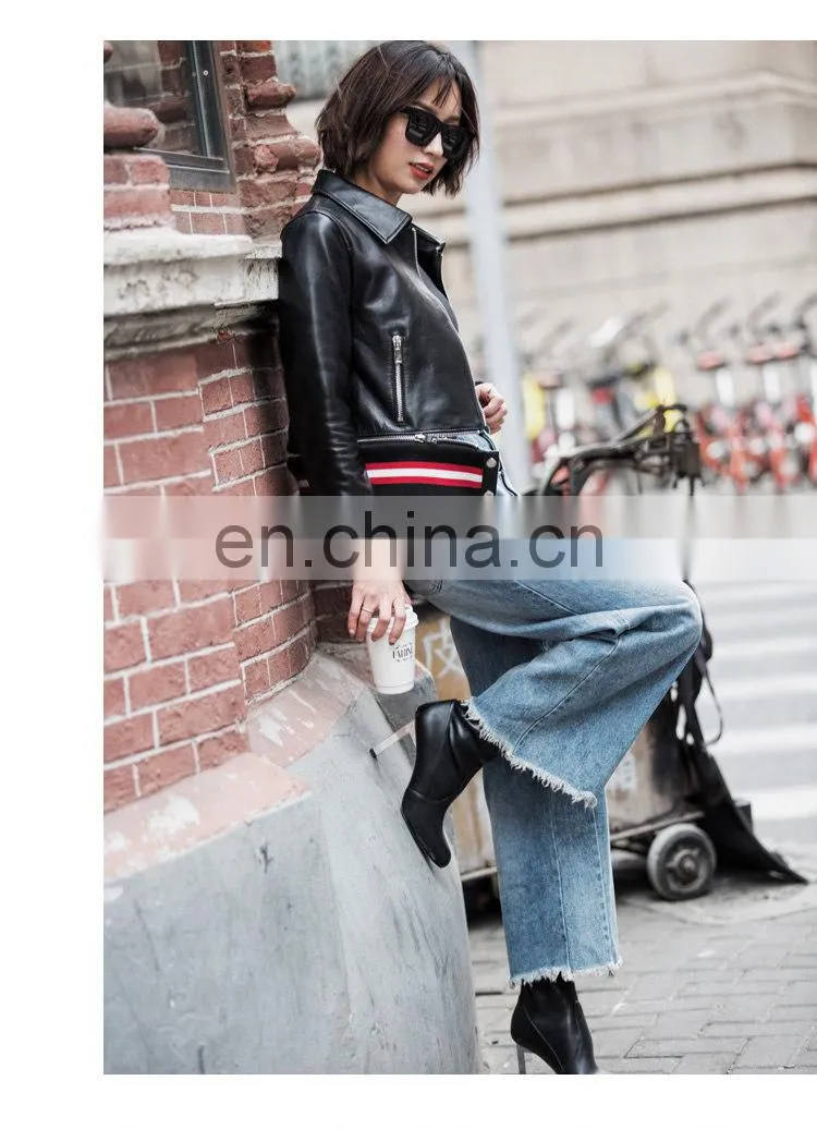 Hot Selling Real Sheep Skin Hood Coat Original Leather Jacket