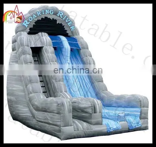 Hot selling large inflatable water slide,two lane water park slide ,inflatable water slide for kids and adults