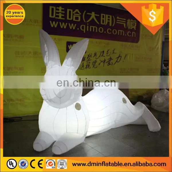 Large inflatable lighting rabbit,inflatable characters,inflatable animal