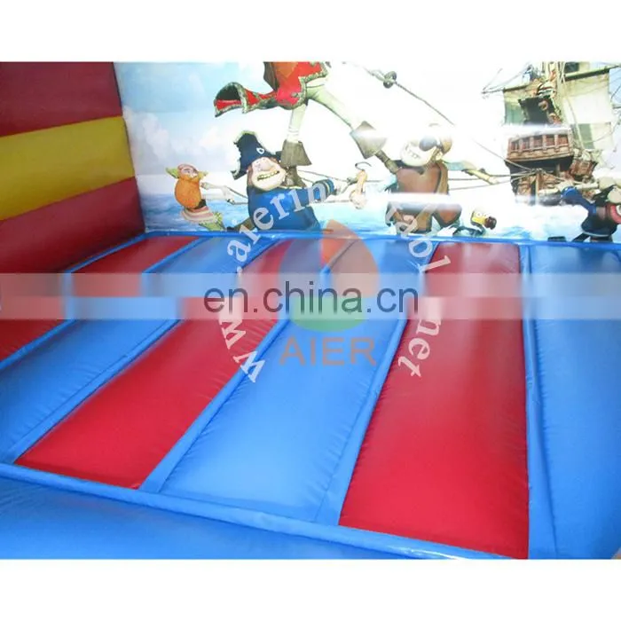 Plato PVC high quality inflatable bouncer pirate printing inflatable air castle wholesale for kids and adult