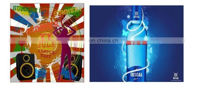 Custom fashion poster with EL Panel for Advertisement/Animation el poster/Flashing el poster