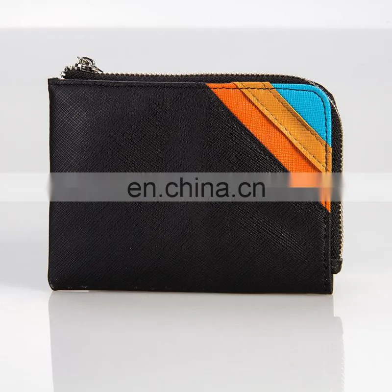 Trade Assurance Supply New Zipper Leather Colourful Coin Purse