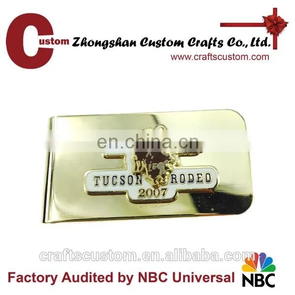 Custom cheap unique wallet money clip with your designs