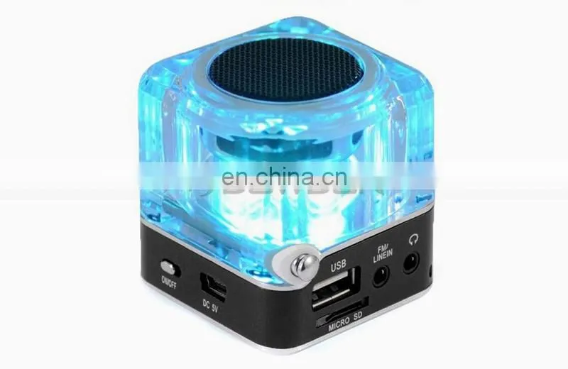 Antenna FM Radio 16G Memory MP3 Player Mobile Mini Portable Crystal Speaker