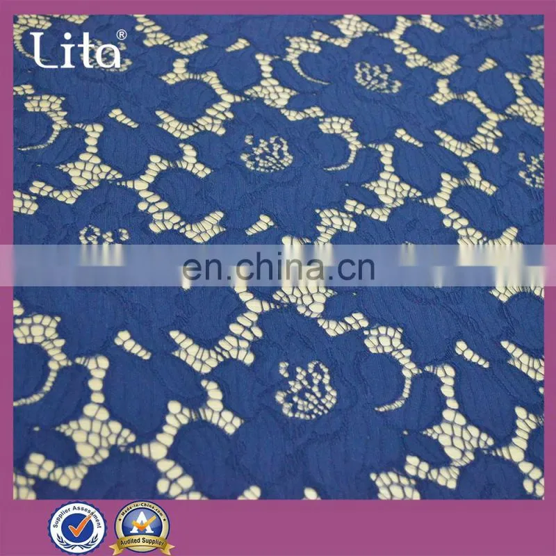 Lita new arrival black fashion nylon french lace fabric for clothing