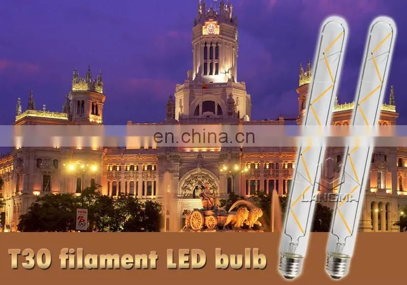 Langma 220-240V 2W/3W/4W/6W LED Edison Bulb E27 T30 vintage retro lada bulbs LED filament lamparas for decor lamps lights
