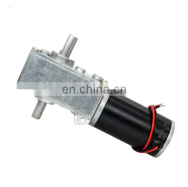 ChiHai Motor CHW4058-3162 High Precision DC 24V 12V Worm Gear Box Reduction Electric Motor Double Shaft Gear Motor