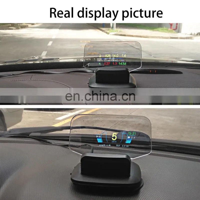 Most Popular Top Selling HUD OBD GPS Car Over Speed Alarm Head up Display HUD for Car