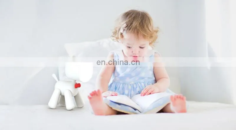 Gift USB Rechargeable Moveable Body Switch Control Cute Image 2 Modes Brightness Children Puppy night Light