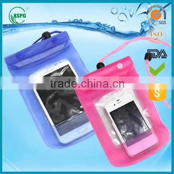 pvc waterproof mobile phone bag with high quality
