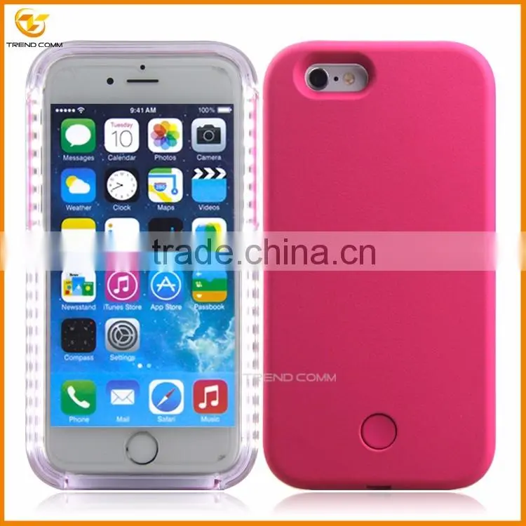 china supplier LED hard back cover case for iphone 6