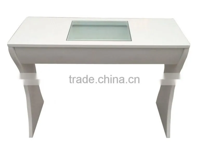 Salon Equipment:Double Nail Table, Manicure Table Nail Salon Furniture