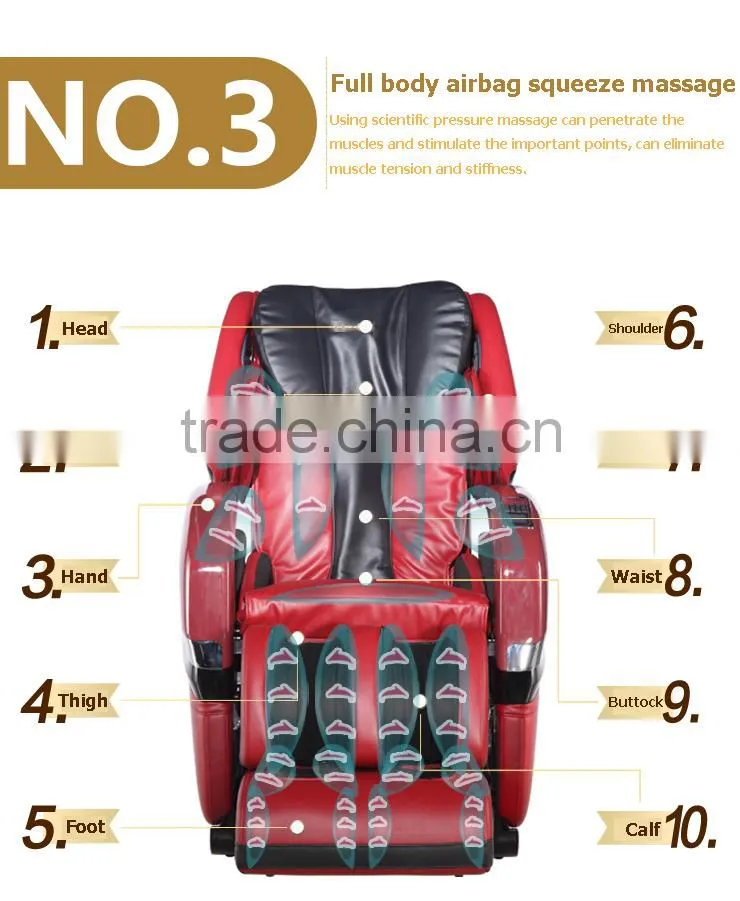 ShiKang Luxury Full Body Electric Office Massage Chair With Shoulder Air Bag AK-3030