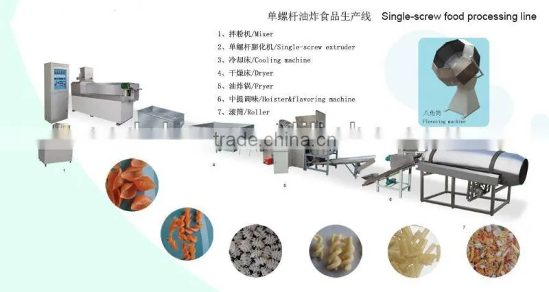 french potato chips processing line
