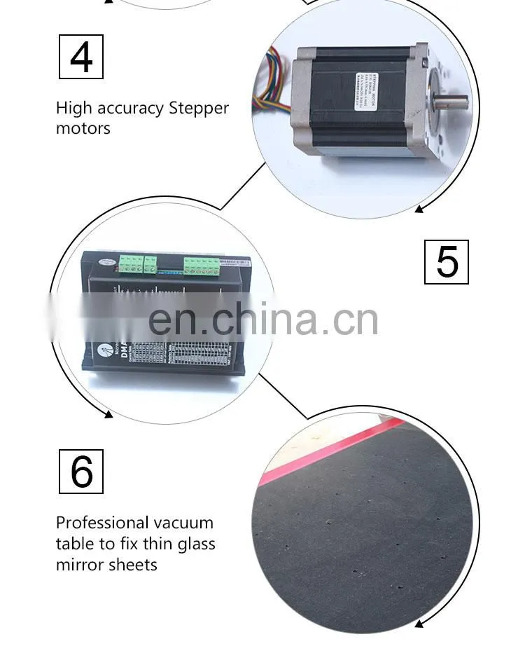 high precision 6090 cnc glass cutting machine for sale
