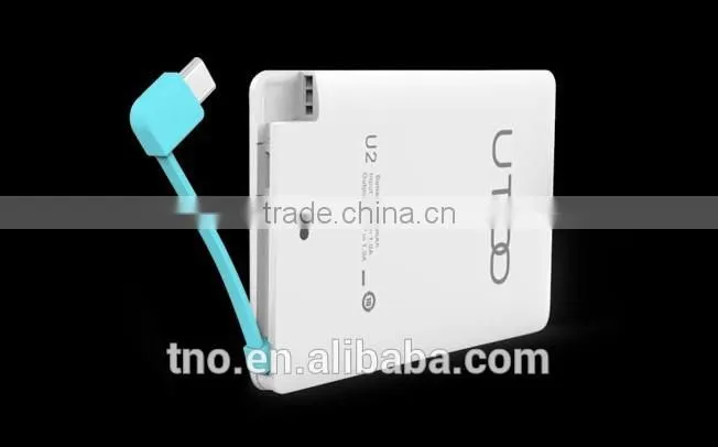 custom credit card portable mobile power bank 2500mah