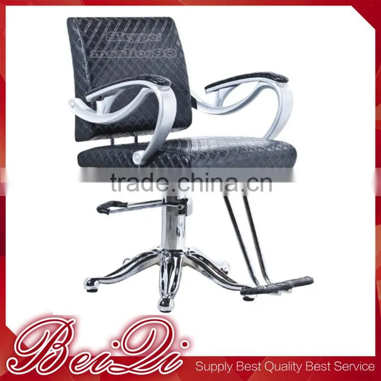 Fashion Design Stainless Steel Base Micro Fiber Leather Best Price Barber Chair