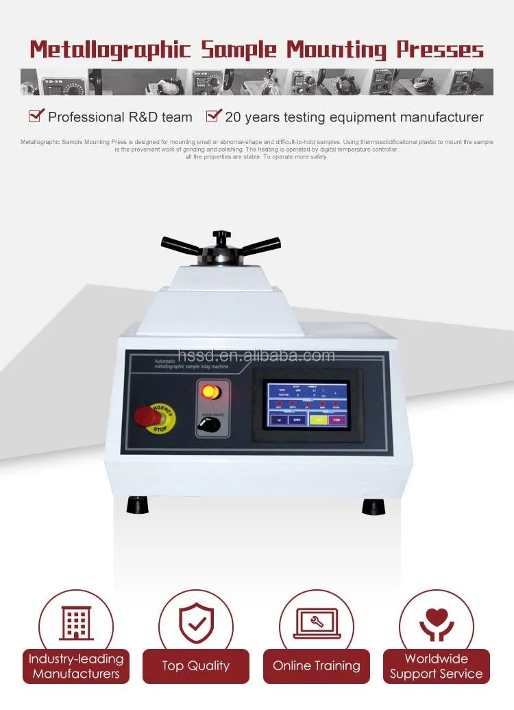 HST ZXQ-5 Automatic Touch Screen Metallographic Specimen Mounting Presses