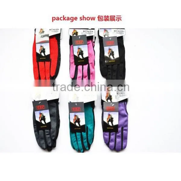 Professional outdoor sports climbing sport gloves for men and women