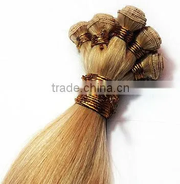 20 inch color 1#, peruvian hair hand tied weft hand tied hair extensions