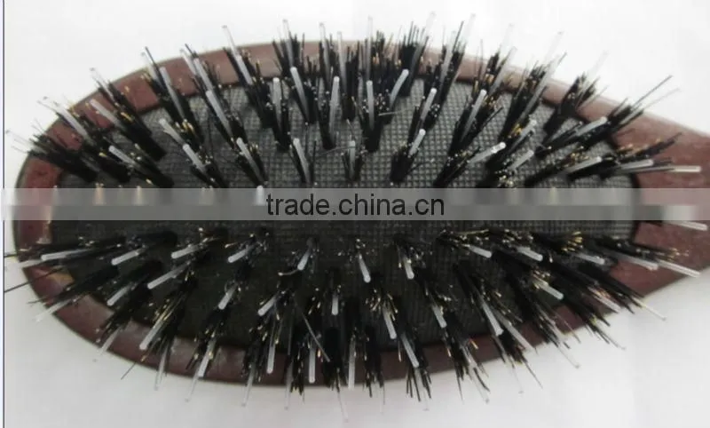 plastic handle bristle hair brush loop brushes