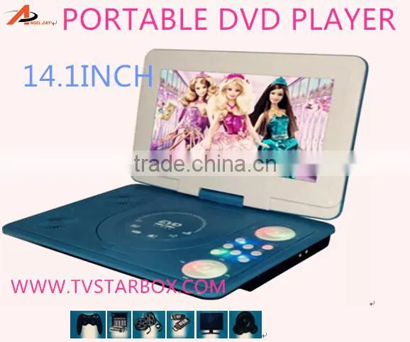 portable cd dvd evd player with 2 speaker full hd rmvb 3d portable evd player