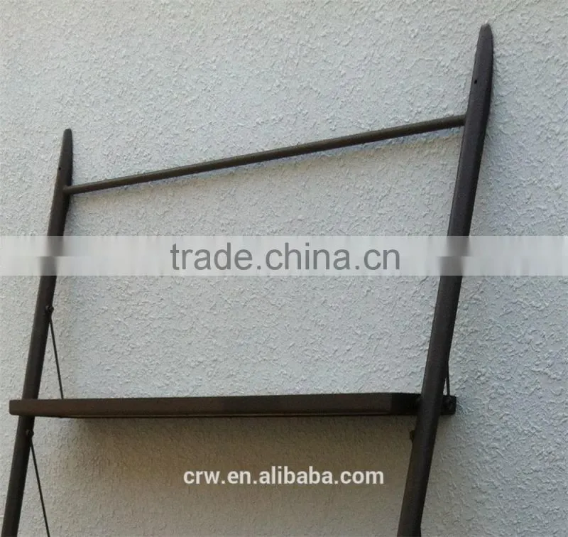 RE-1533 Wide Wooden Ladder Flower Shelf