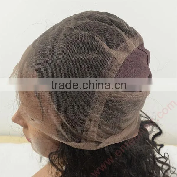 2014 New arrival unprocessed virgin brazilian hair heavy density lace wig