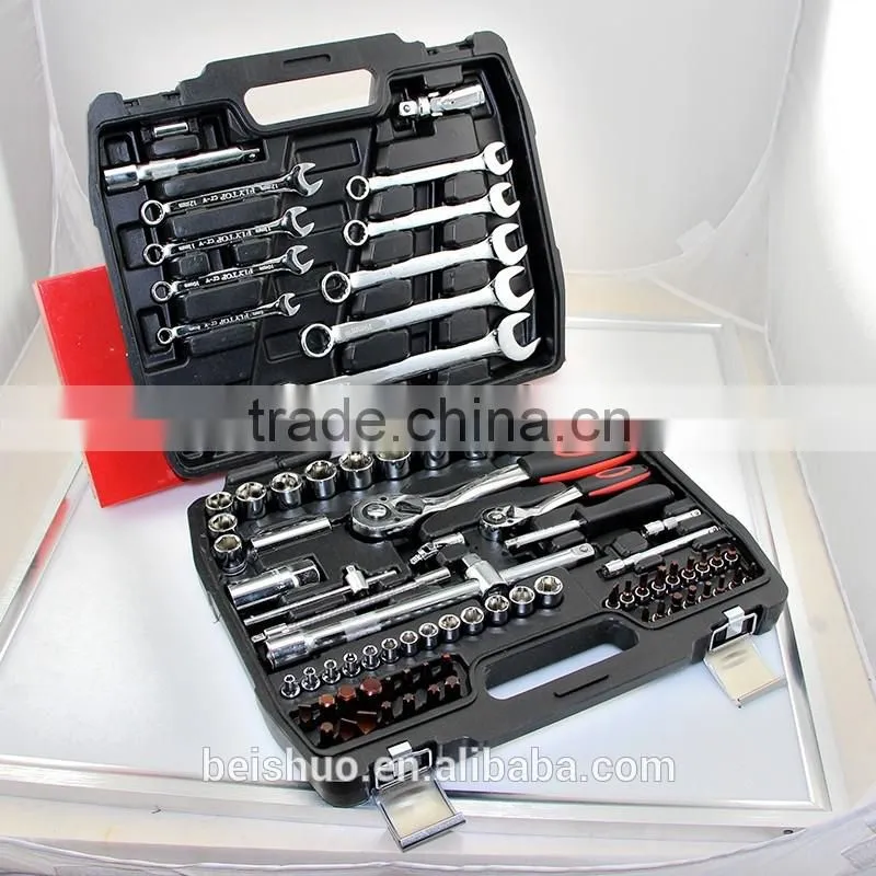 Thailand 82 pcs german chrome vanadium steel socket sets hand tool