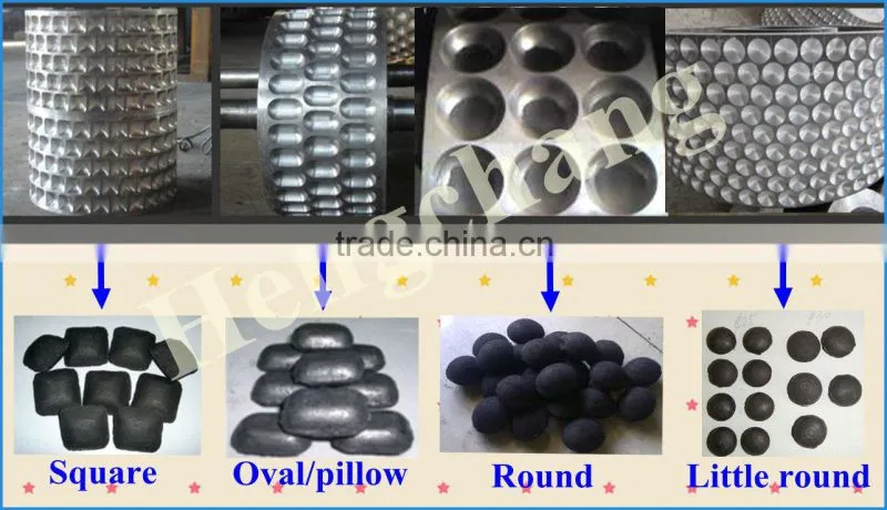China coal/ wood/ sawdust charcoal briquette machine for sale