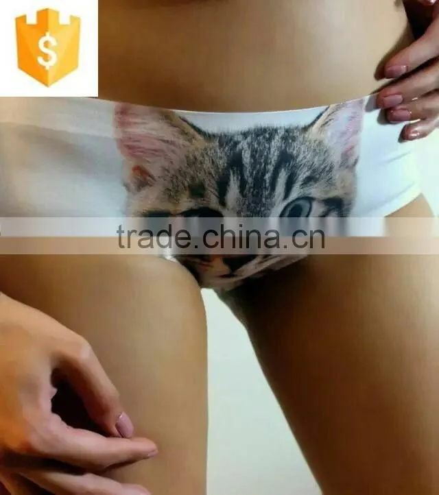 New sexy fashion ladies underpants 3D print design