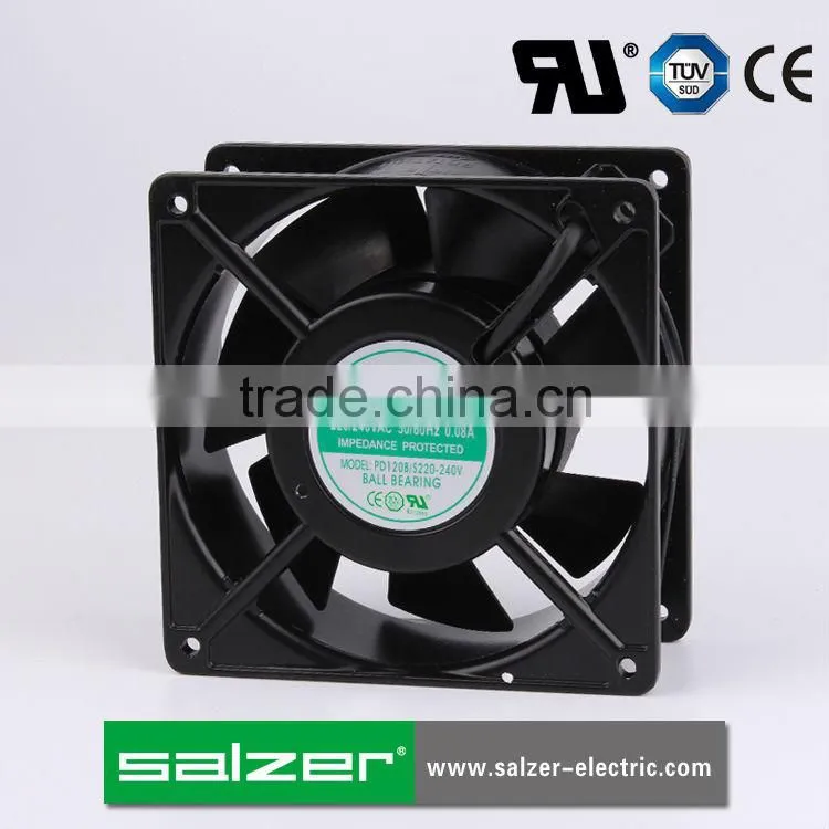 SALZER PD120B-220 120X120X38mm (UL File No.E312553, TUV, CE) AC Axial Flow Fan
