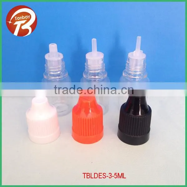 10ml 30ml PET plastic square E-liquid bottle with thin dropper&childproof cap