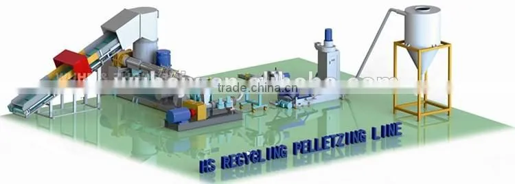 Plastic granule extruder