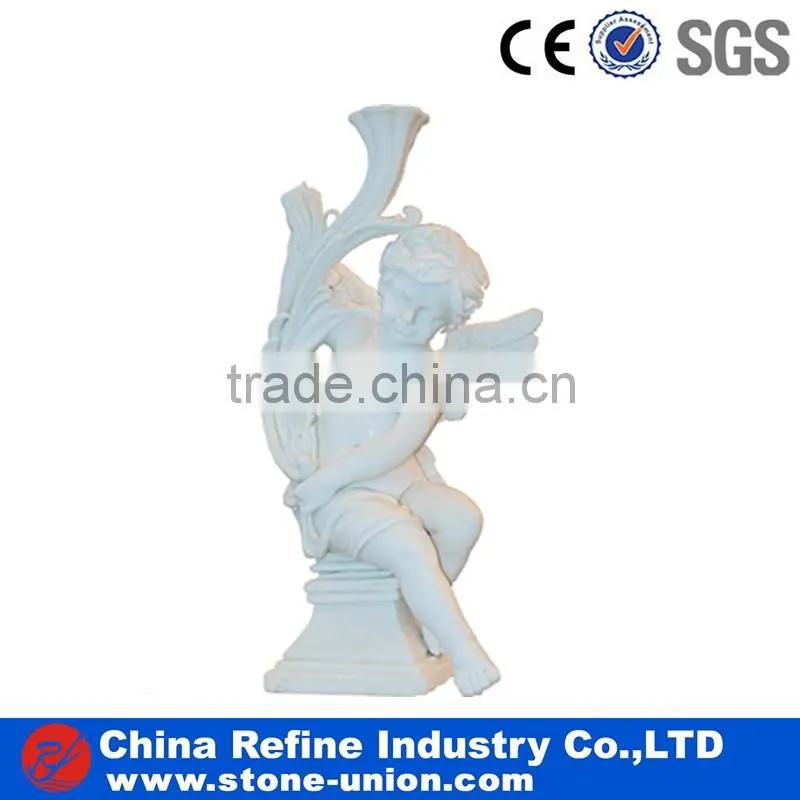 Marble angel statue series in white marble