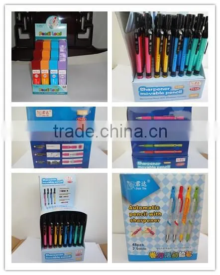 2mm lead propelling multi-head pencil with sharpener
