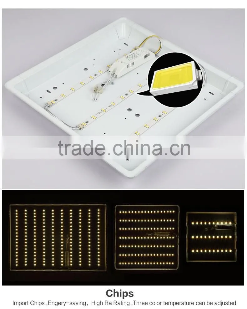 2016 New Design square aluminum led ceiling light 750X750mm