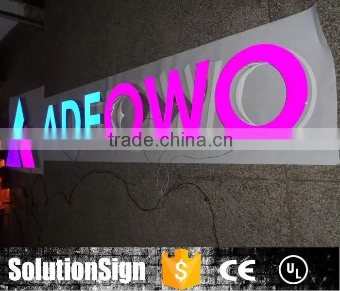 Custom Made Outdoor 3D LED Company Logo Sign Custom LED Signs
