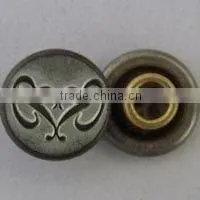 Metal jeans rivets