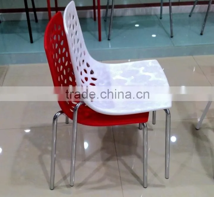 Modern stacking plastic chair without arm ,cafe chair HYH-9108