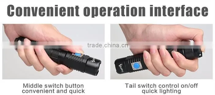 USA imported XML2(U2) 1100lm USB leds torch