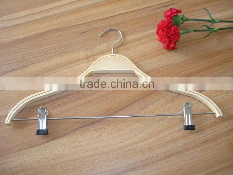 2015 high quality wooden hanger xufeng produce the wooden hanger /wooden hanger with clips