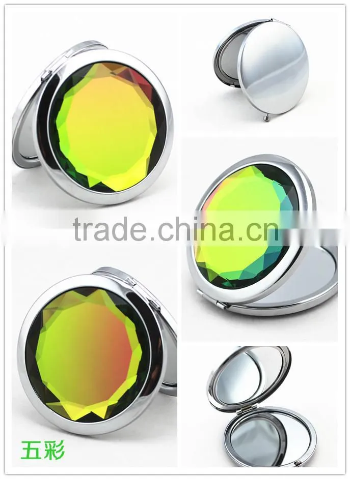 Promotional metal cosmetic mirrors /pocket mirror/compact mirror can add your own logo