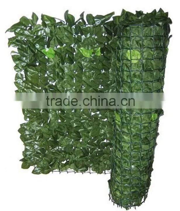 100X300cm Outdoor decorative peach leaves fence garden plastic fence