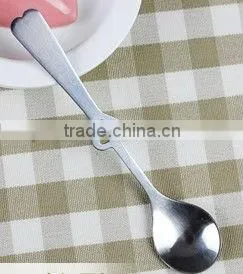 Stainless Steel Coffee Spoon of plain handle with high quality and low price