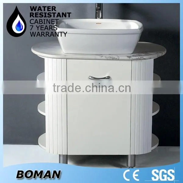 2015 design wall mounted bathroom storage cabinet cheap