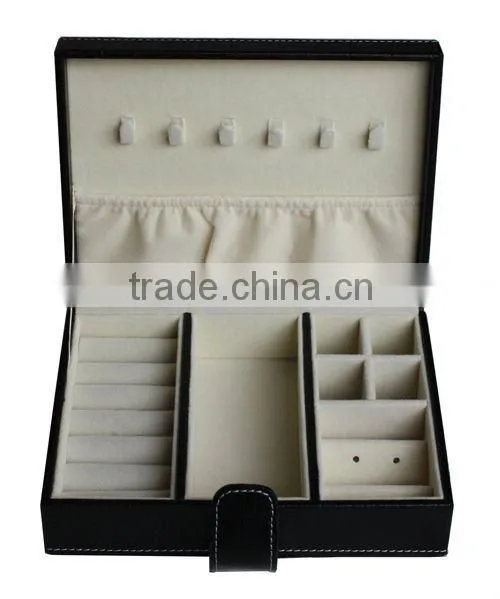 OEM Black leather jewelry box